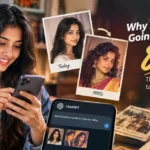 1980s AI photo trend in India showing a modern portrait transformed into a retro vintage image